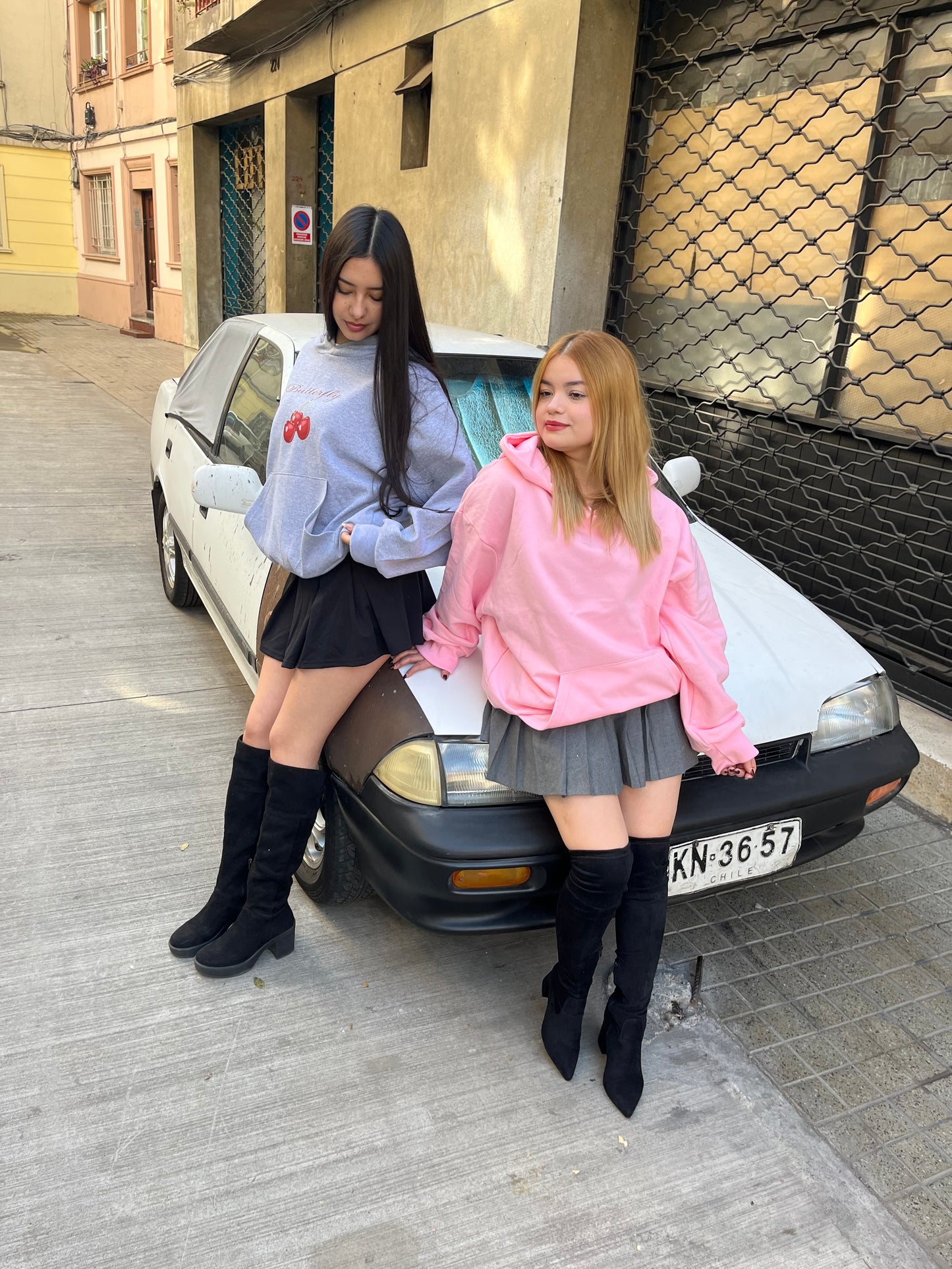 Hoodie cherry modelo mangas globo ⭑