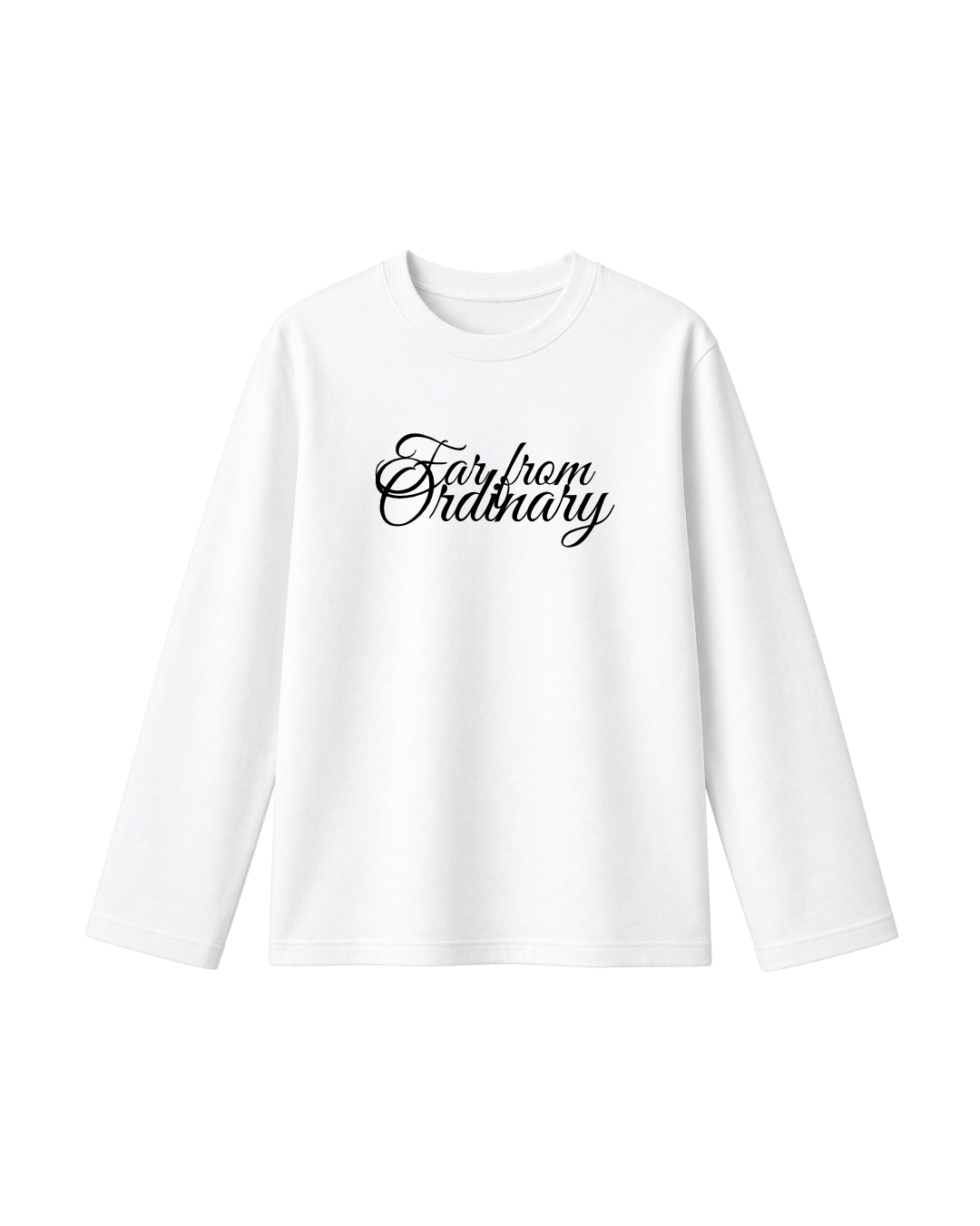 Far From Ordinary - Camiseta Manga Larga white