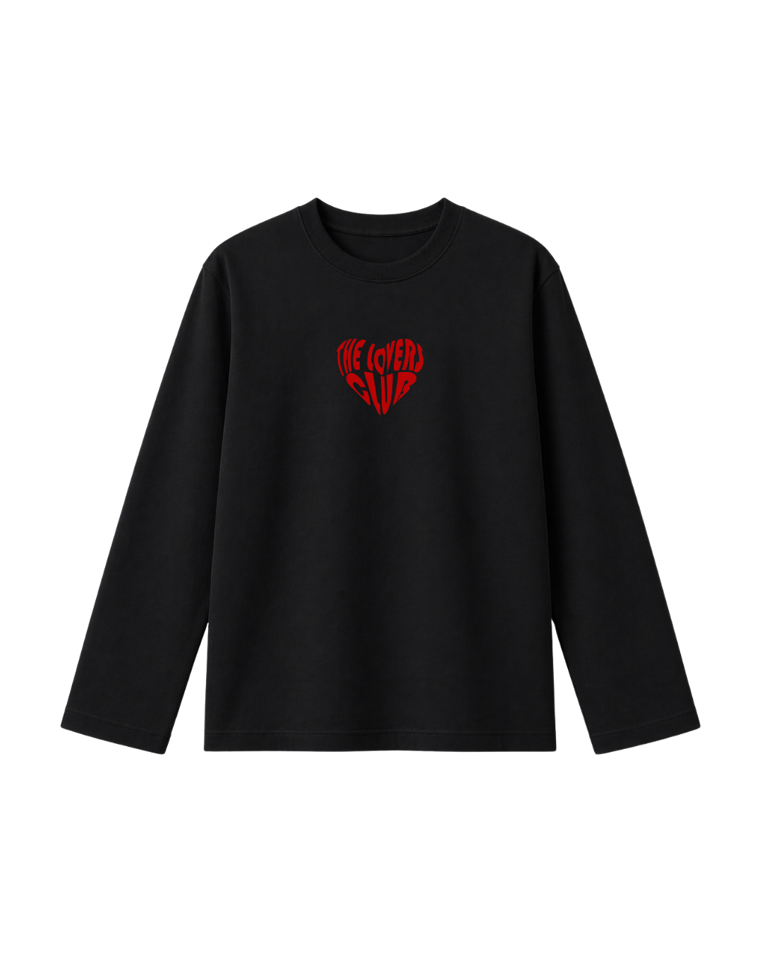 The lovers club- Camiseta manga larga Black