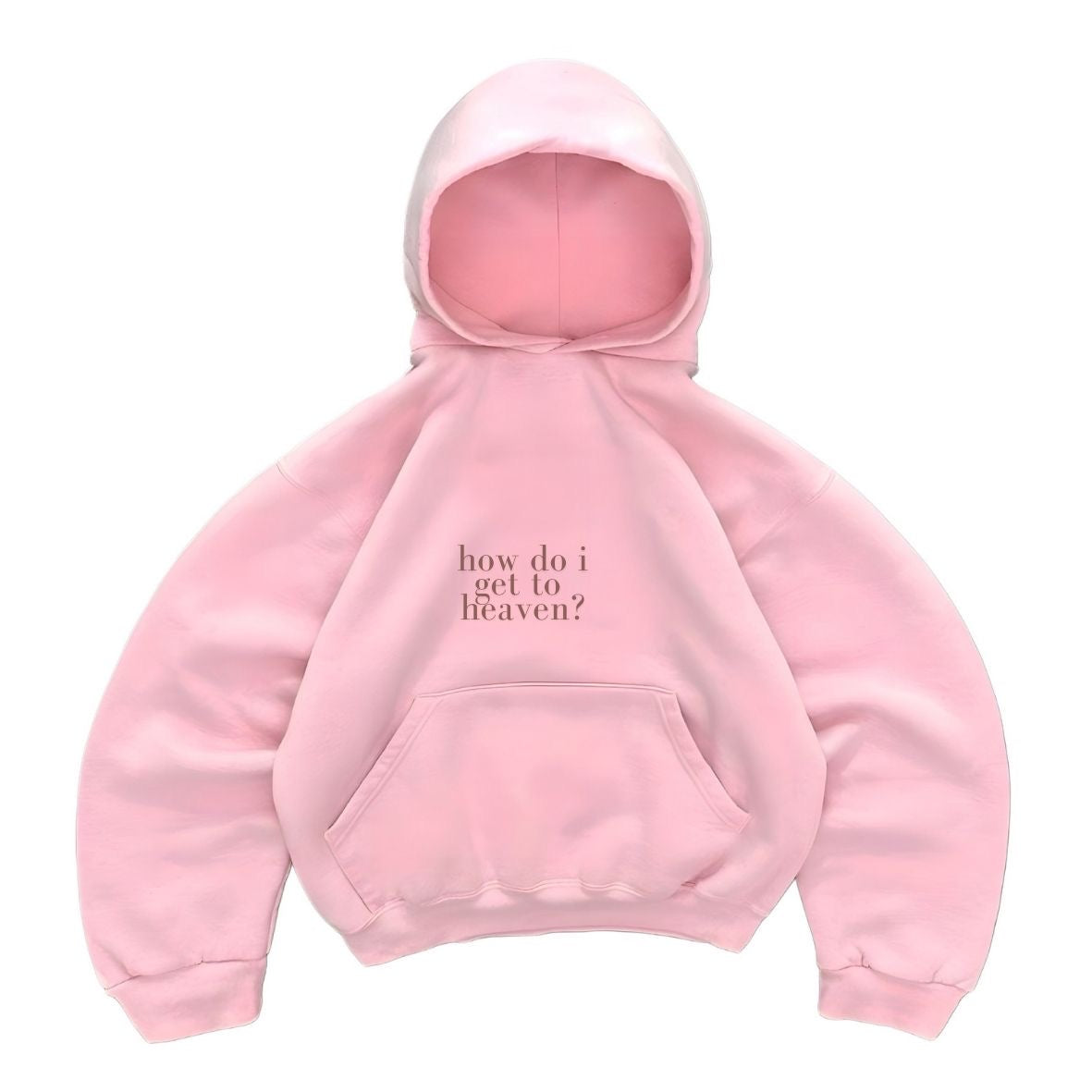 Hoodie get to heaven rosado mangas globo