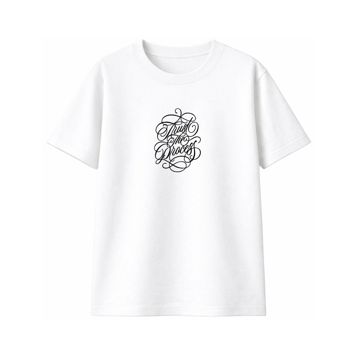 Trust The Process - Premium Clasic T-Shirt white