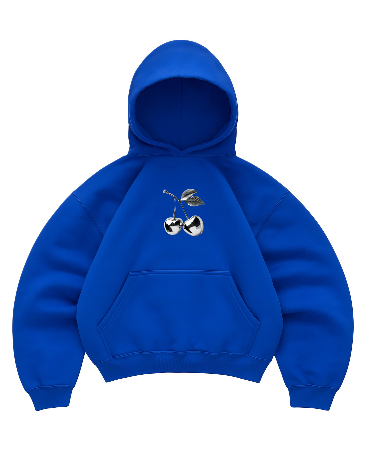 Hoodie cherry azul mangas globo