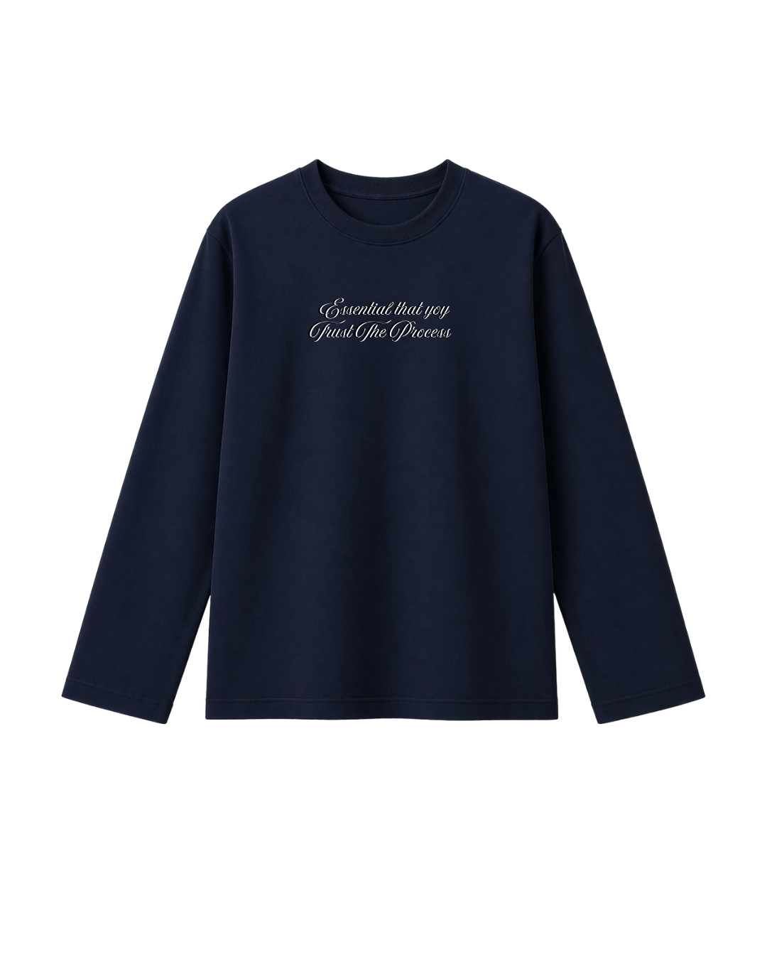 Trust The Process - Camiseta Manga Larga blue Marine