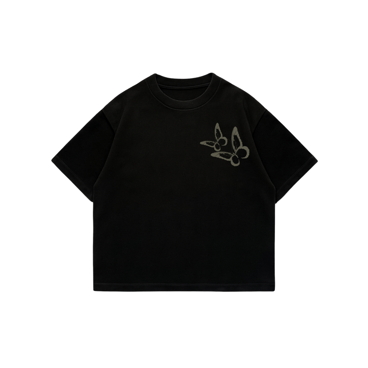 Butterfly Change - Black Premium Boxy T-Shirt