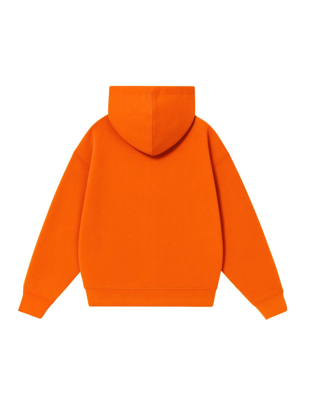 Hoodie basic naranjo modelo clásico