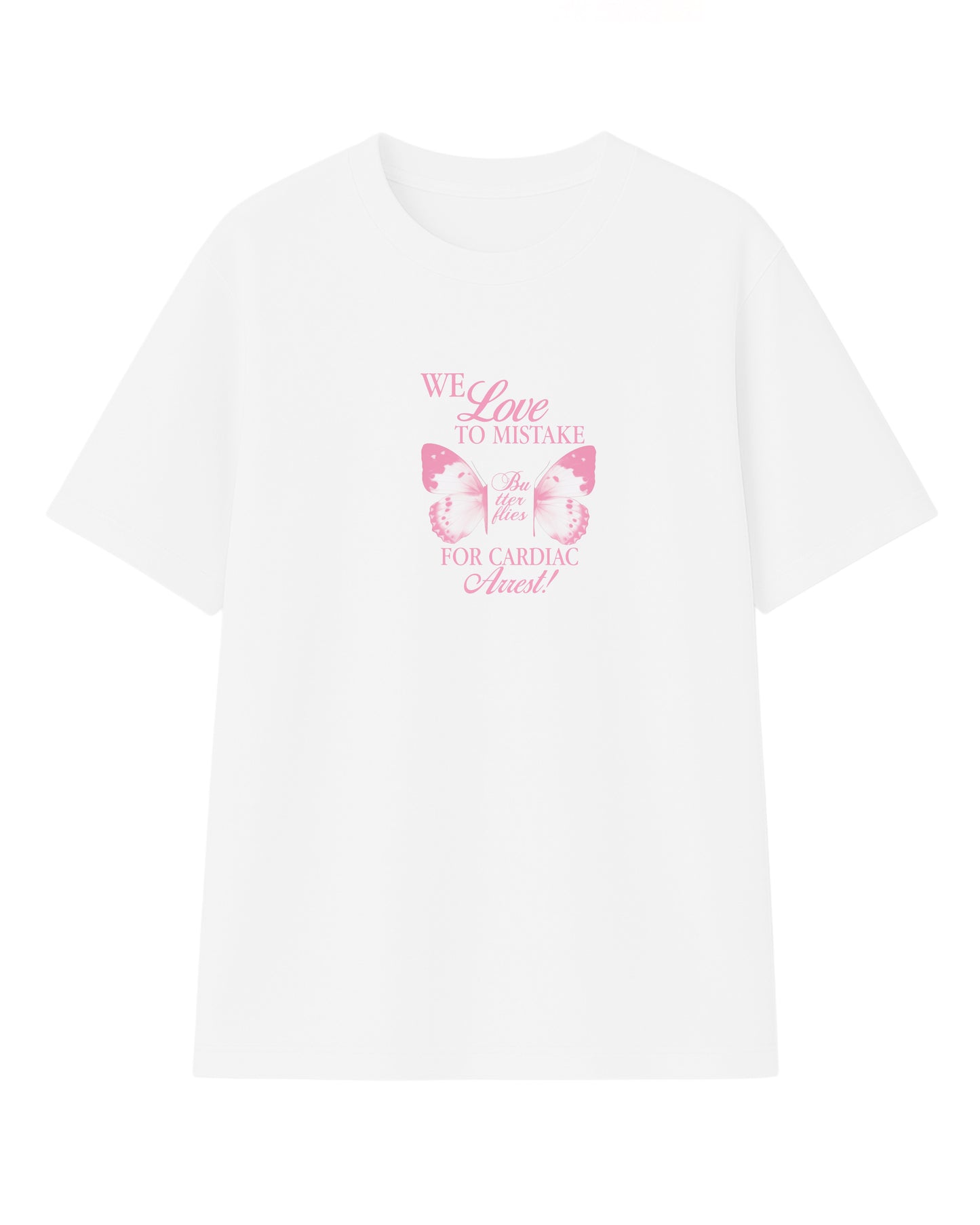 Camiseta we love modelo recto blanco