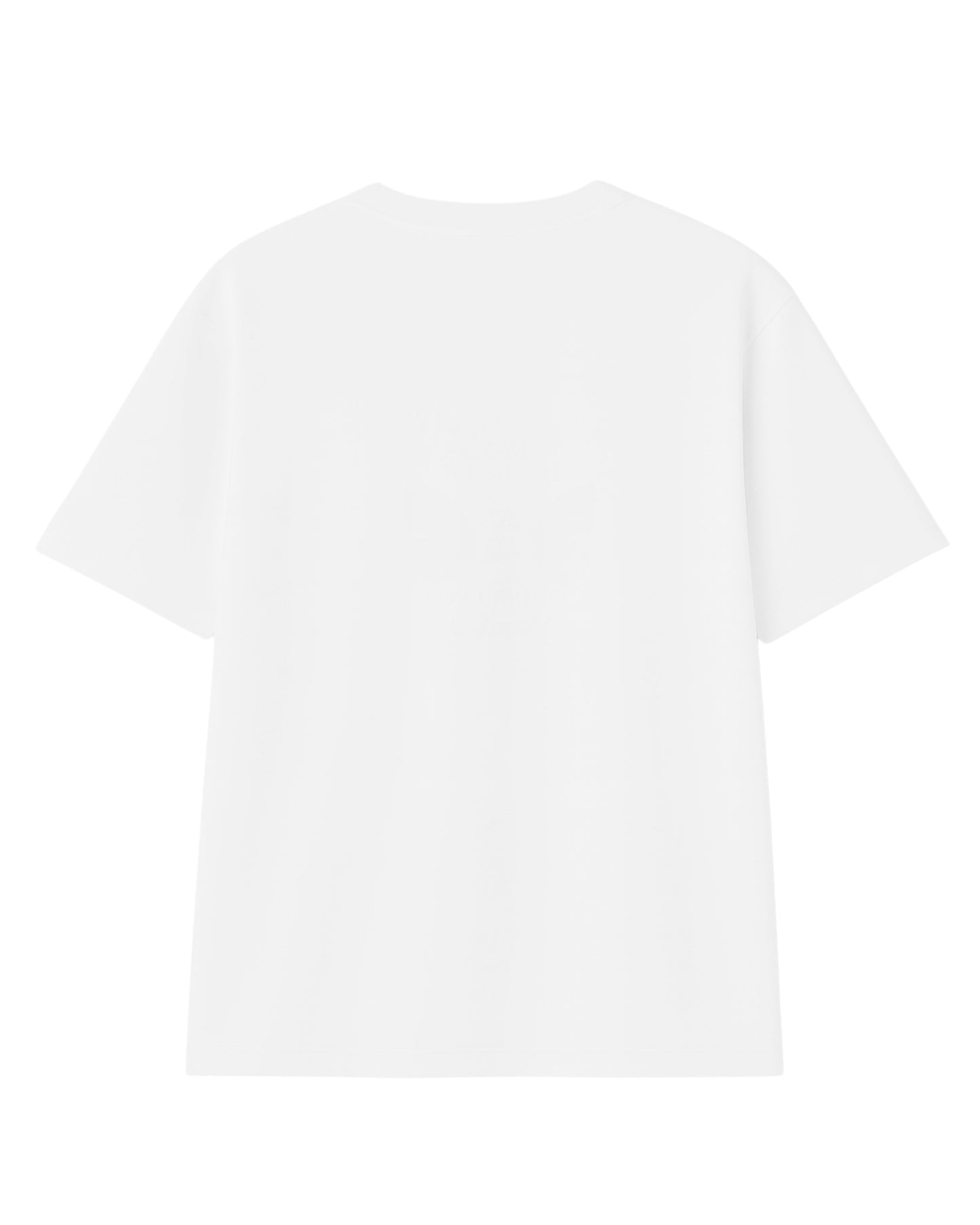 t-shirt basic blanca modelo recto