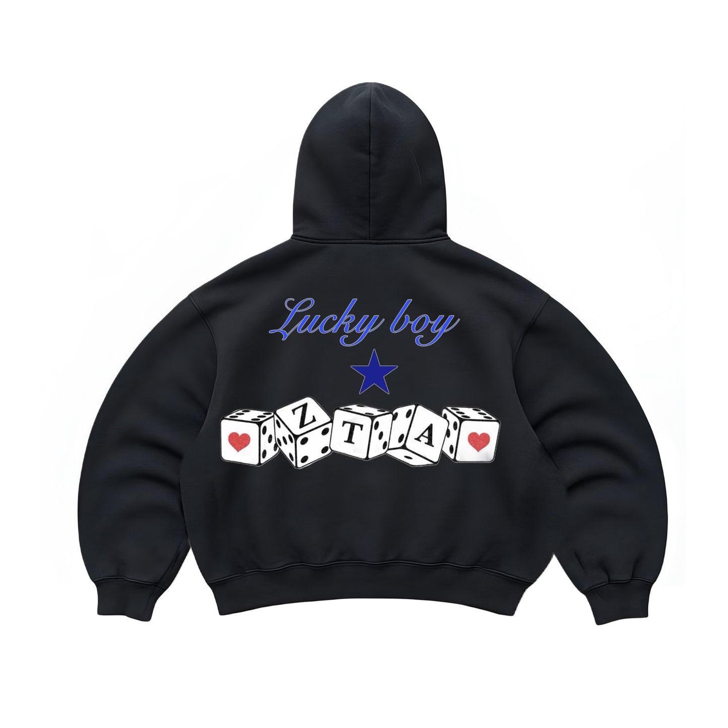 Hoodie lucky boy modelo manga globo