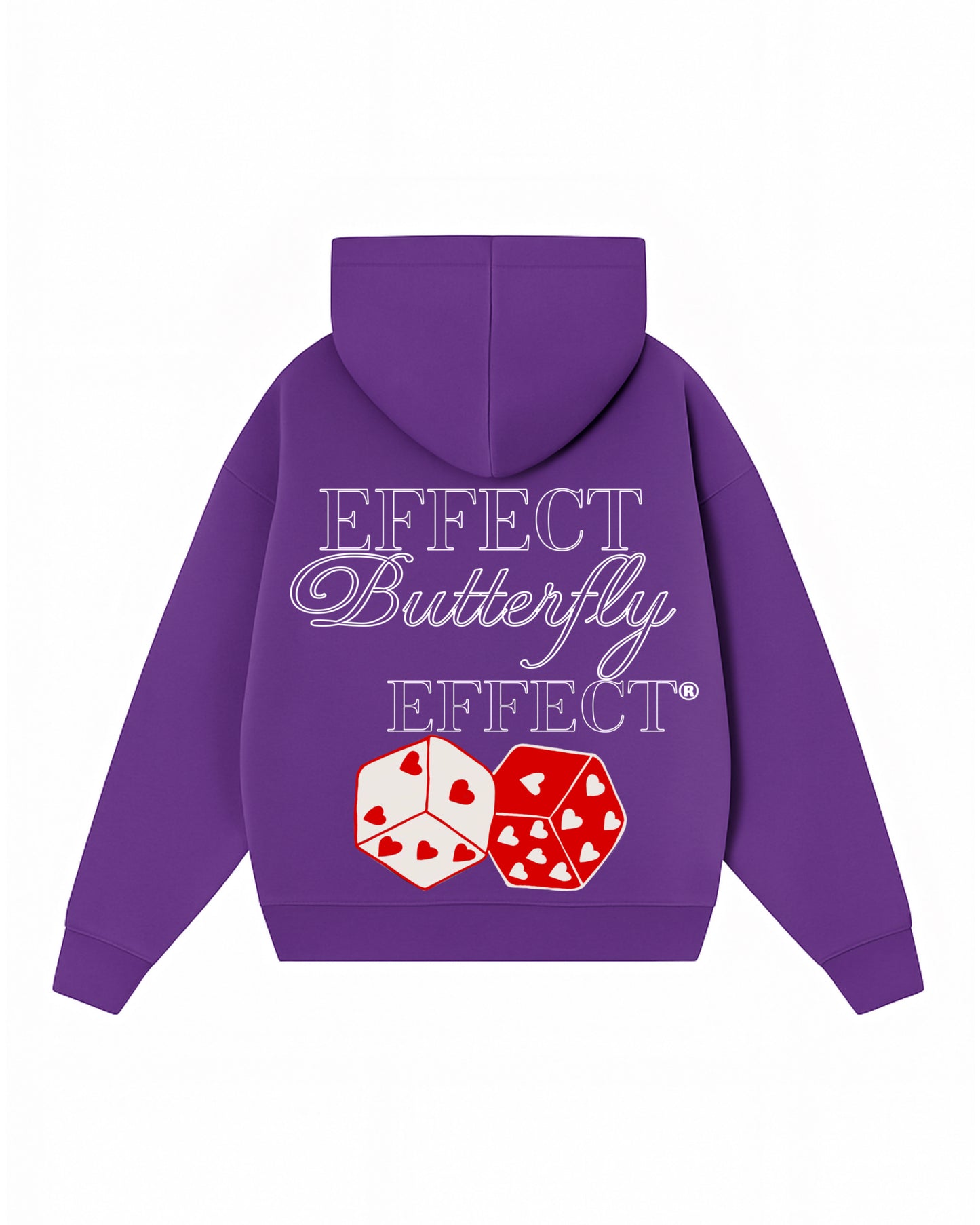 Hoodie effect butterfly modelo clásico zip