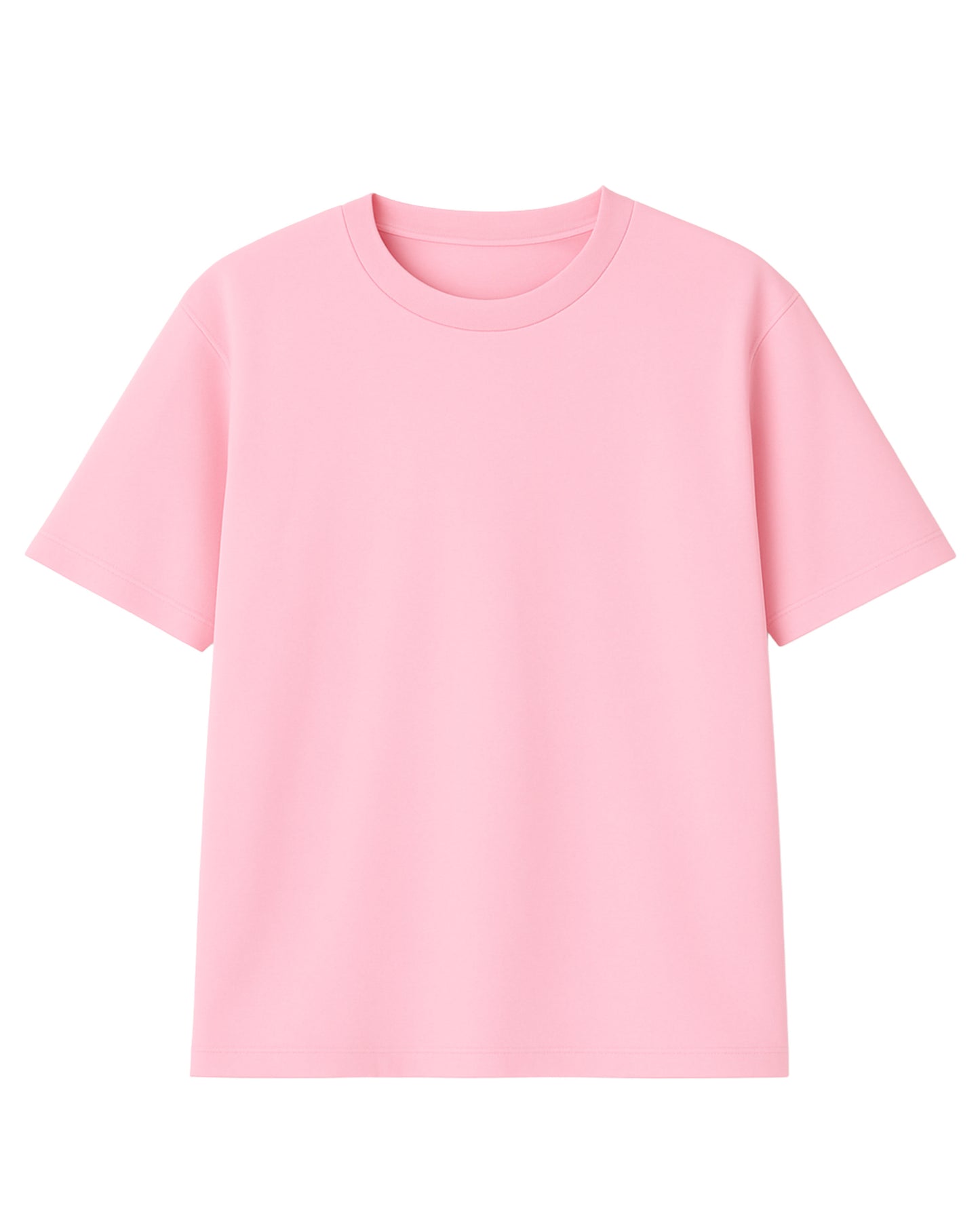t-shirt basic rosada modelo recto