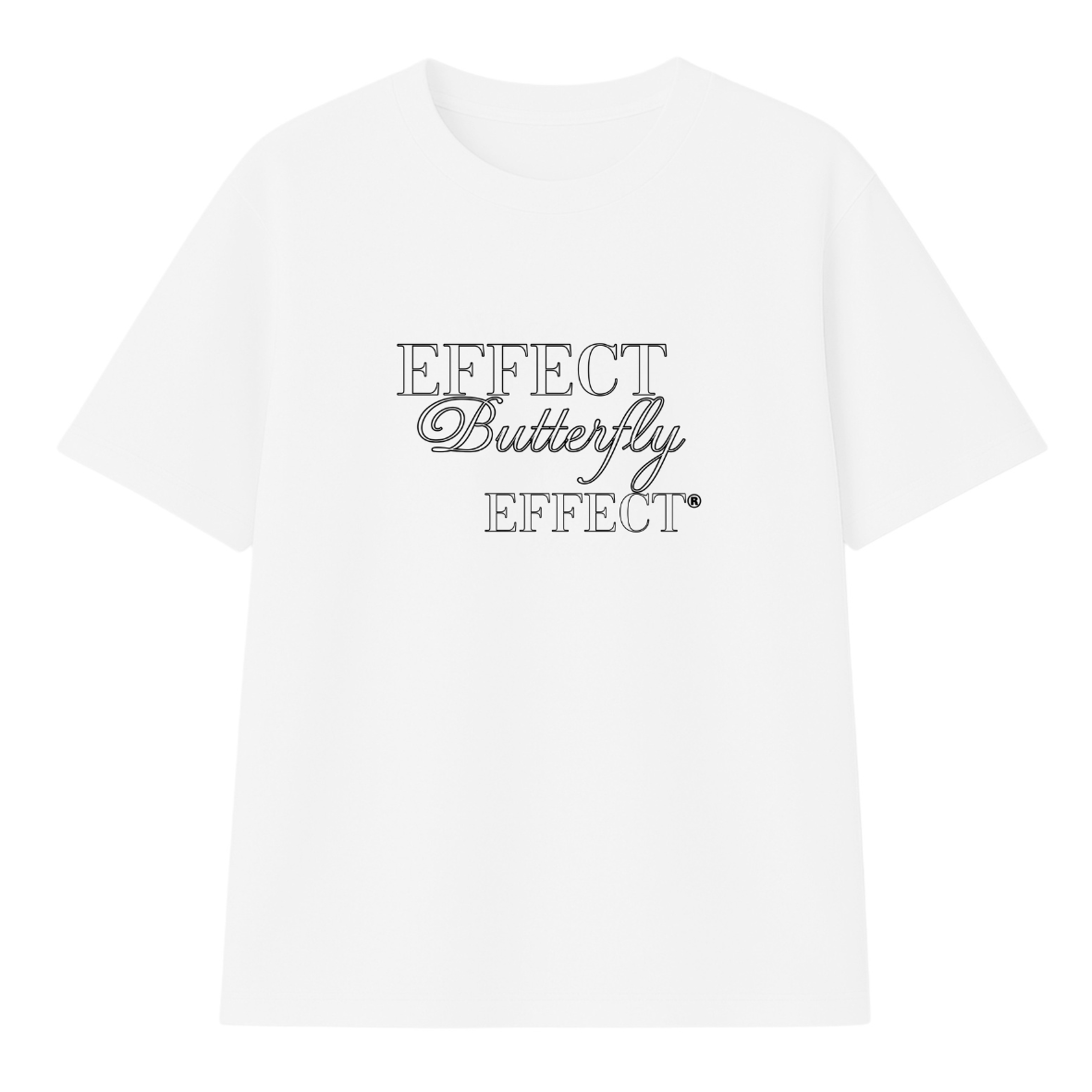 t-shirt effect modelo recto blanco