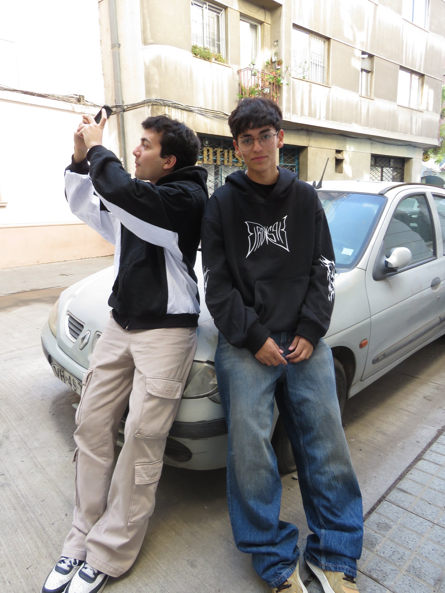 Hoodie full zipe bicolor manga globo ⭑