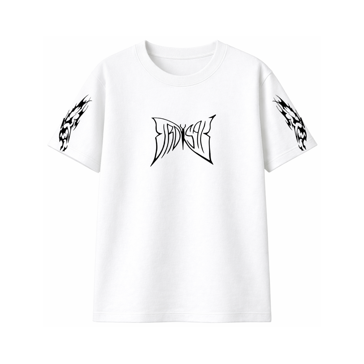 Butterfly Emblem - Premium Clasic T-Shirt white