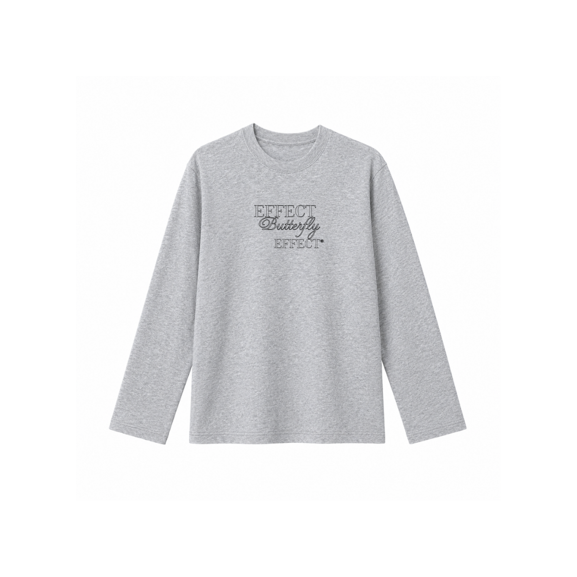 Effect Butterfly Angel - Camiseta Manga Larga grey