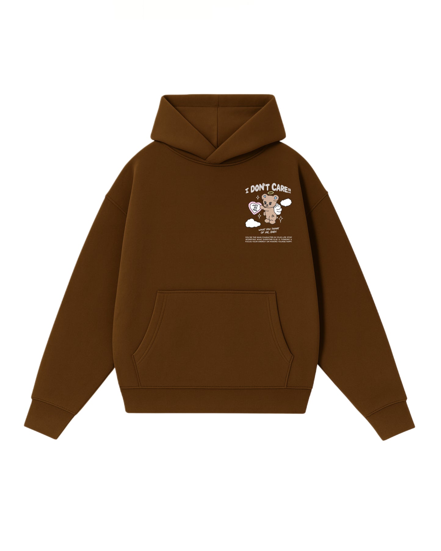 Hoodie I dont care modelo clásico