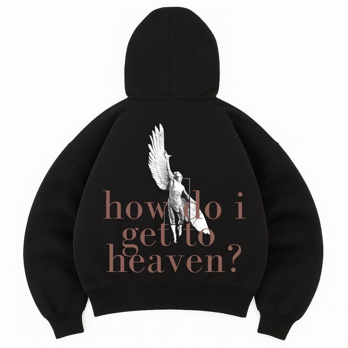 Hoodie get to heaven negro mangas globo