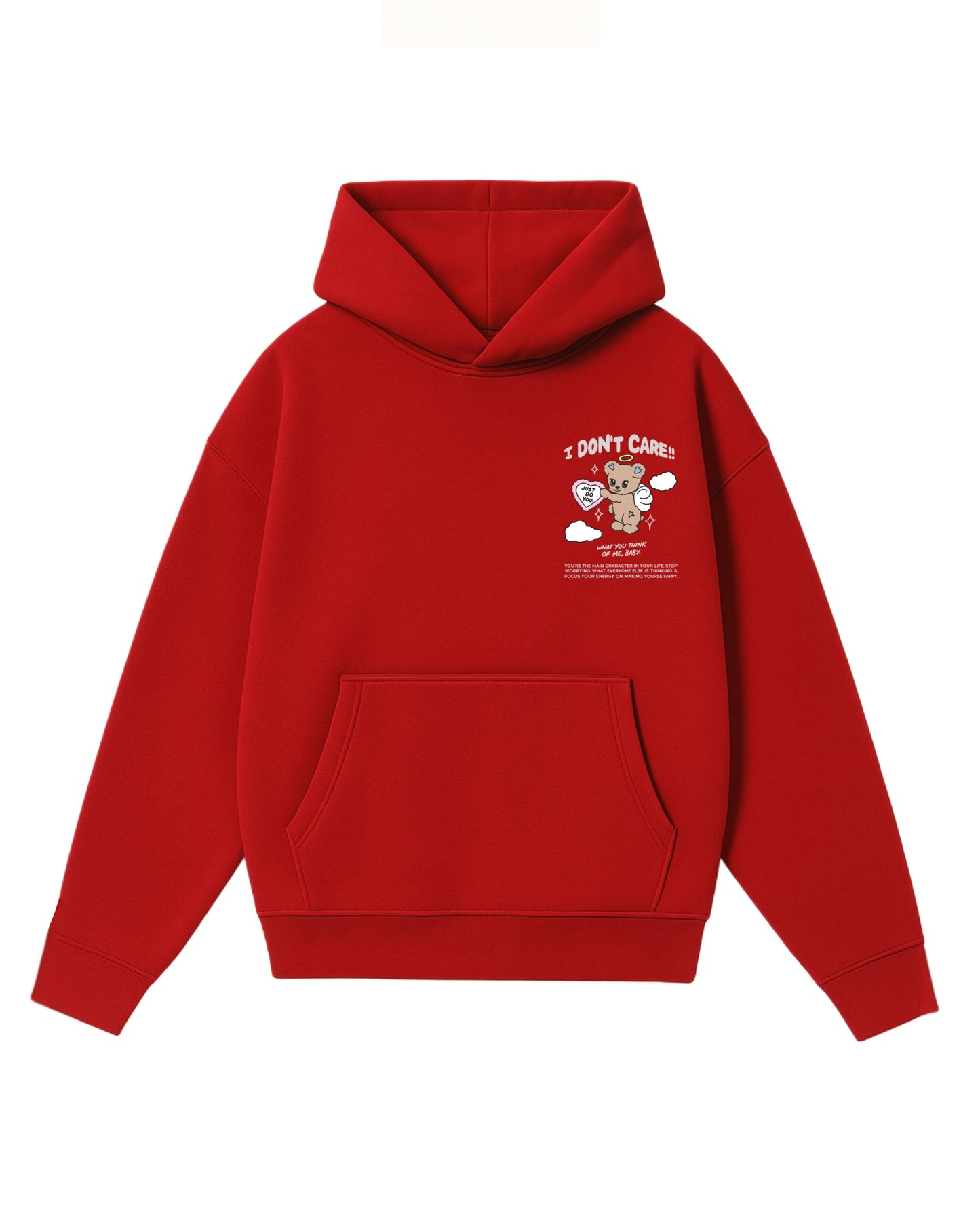 Hoodie I dont care modelo clásico