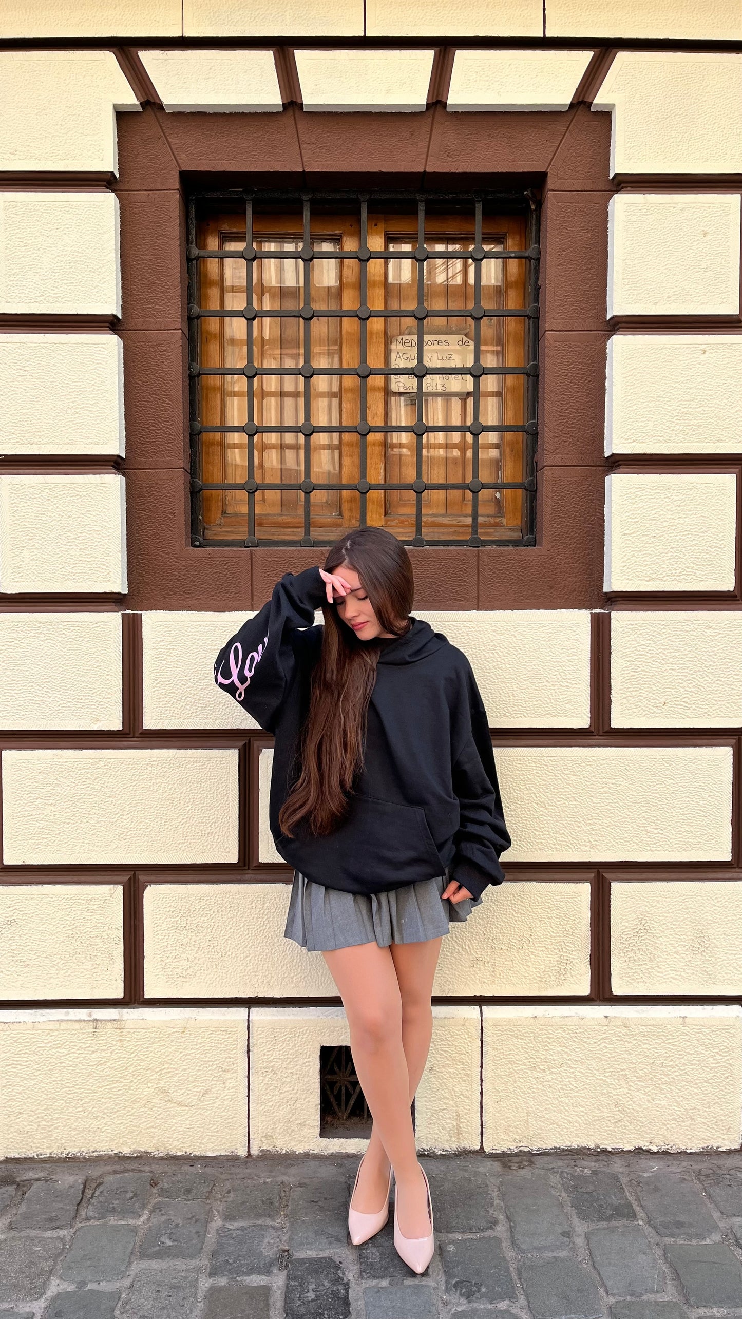 hoodie we love modelo mangas globo ♥︎