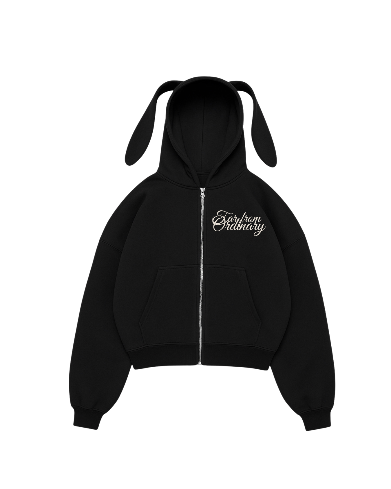 Ordinary - Hoodie Bunny black