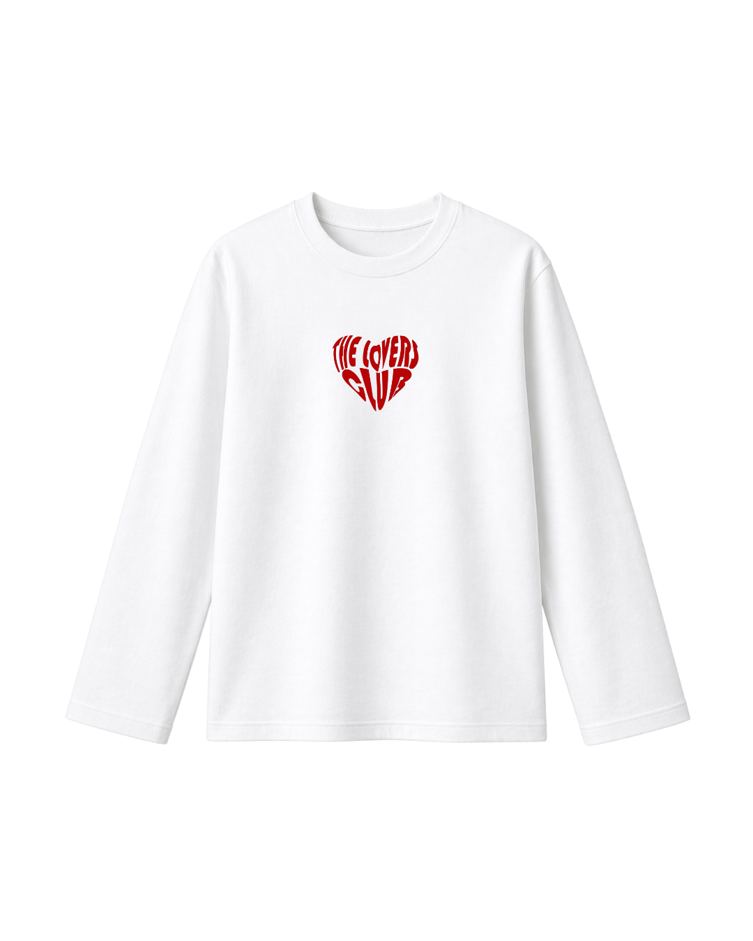 The lovers club- Camiseta manga larga white