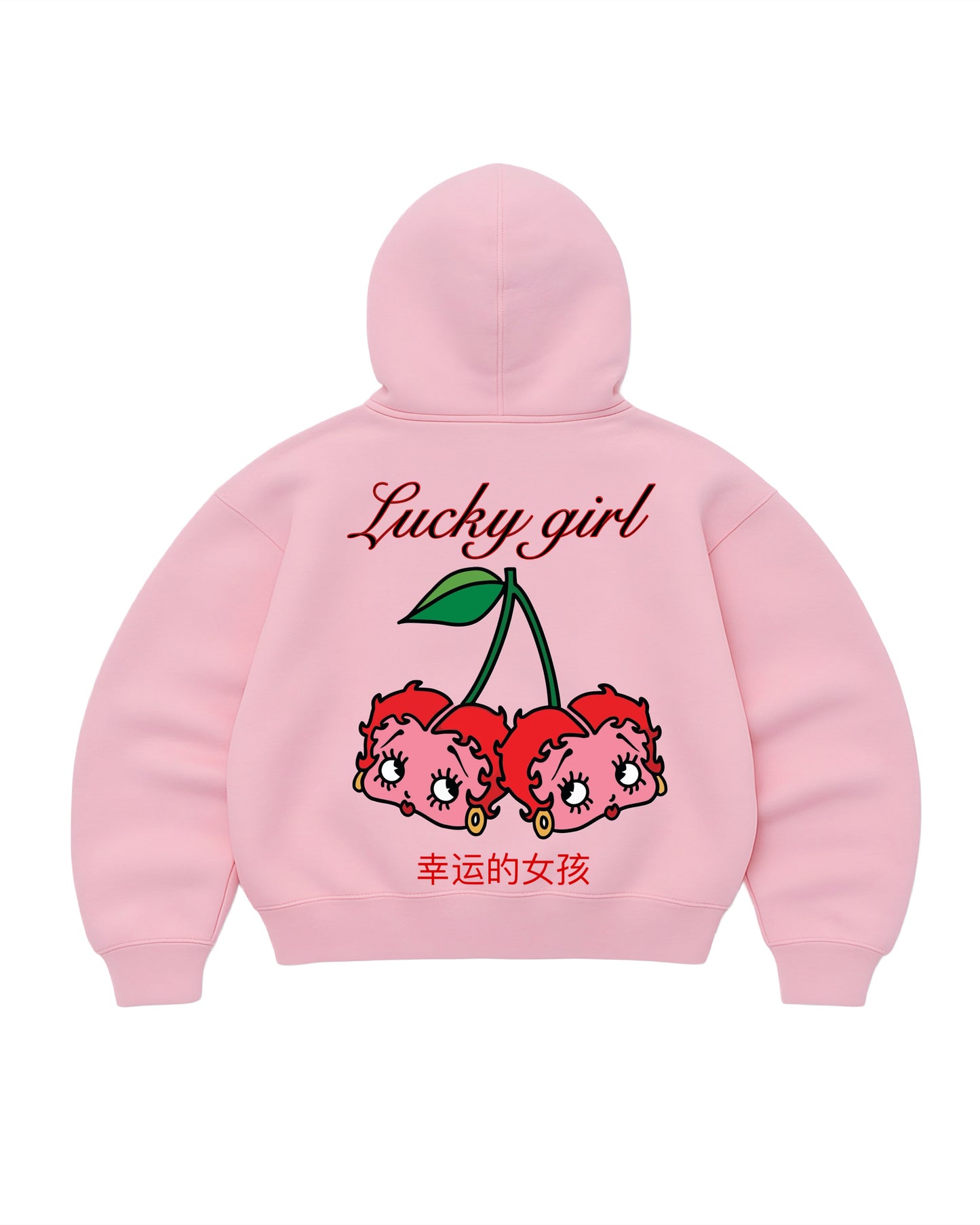Hoodie cherry modelo mangas globo ⭑