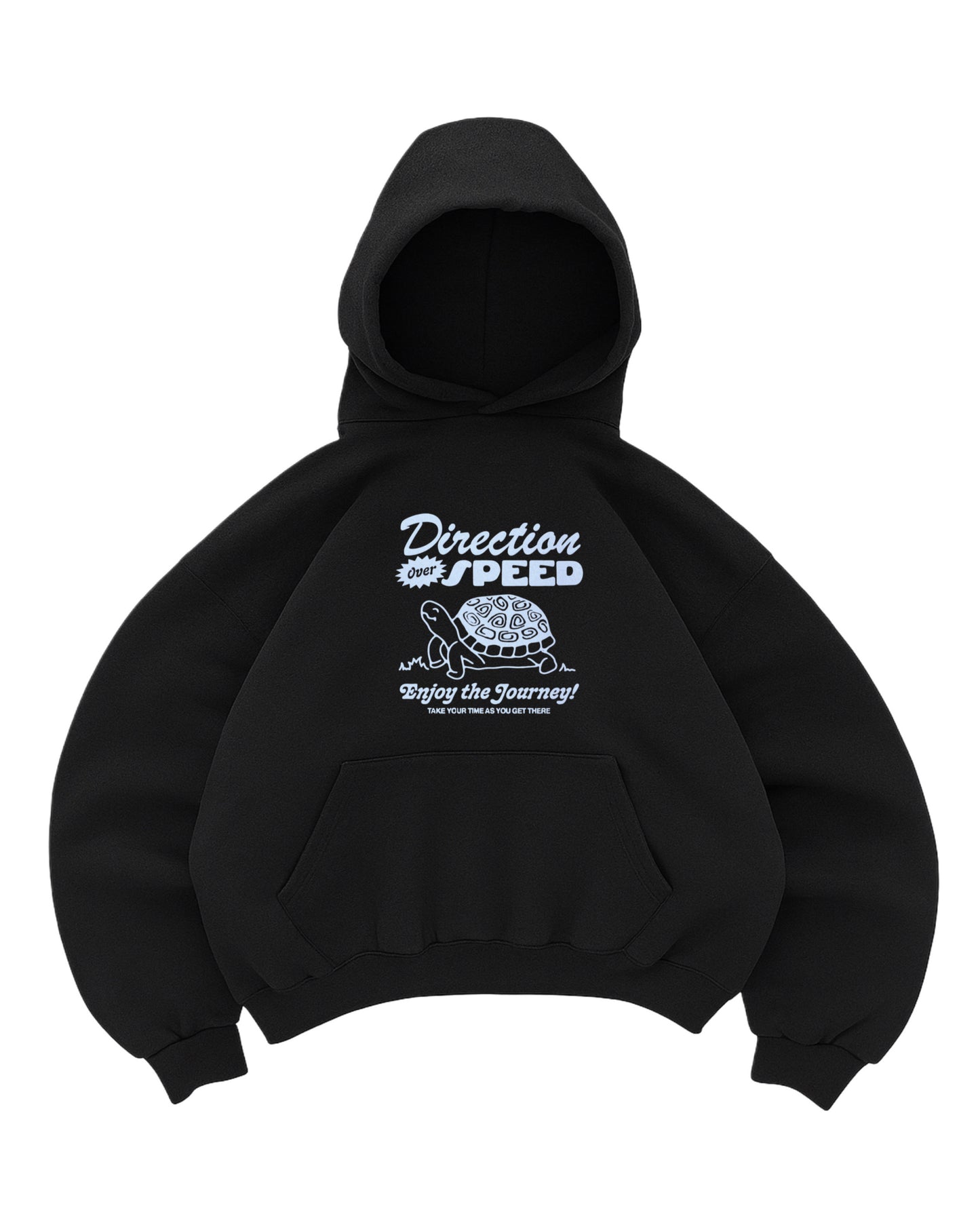 Hoodie tortoise modelo negro manga globo