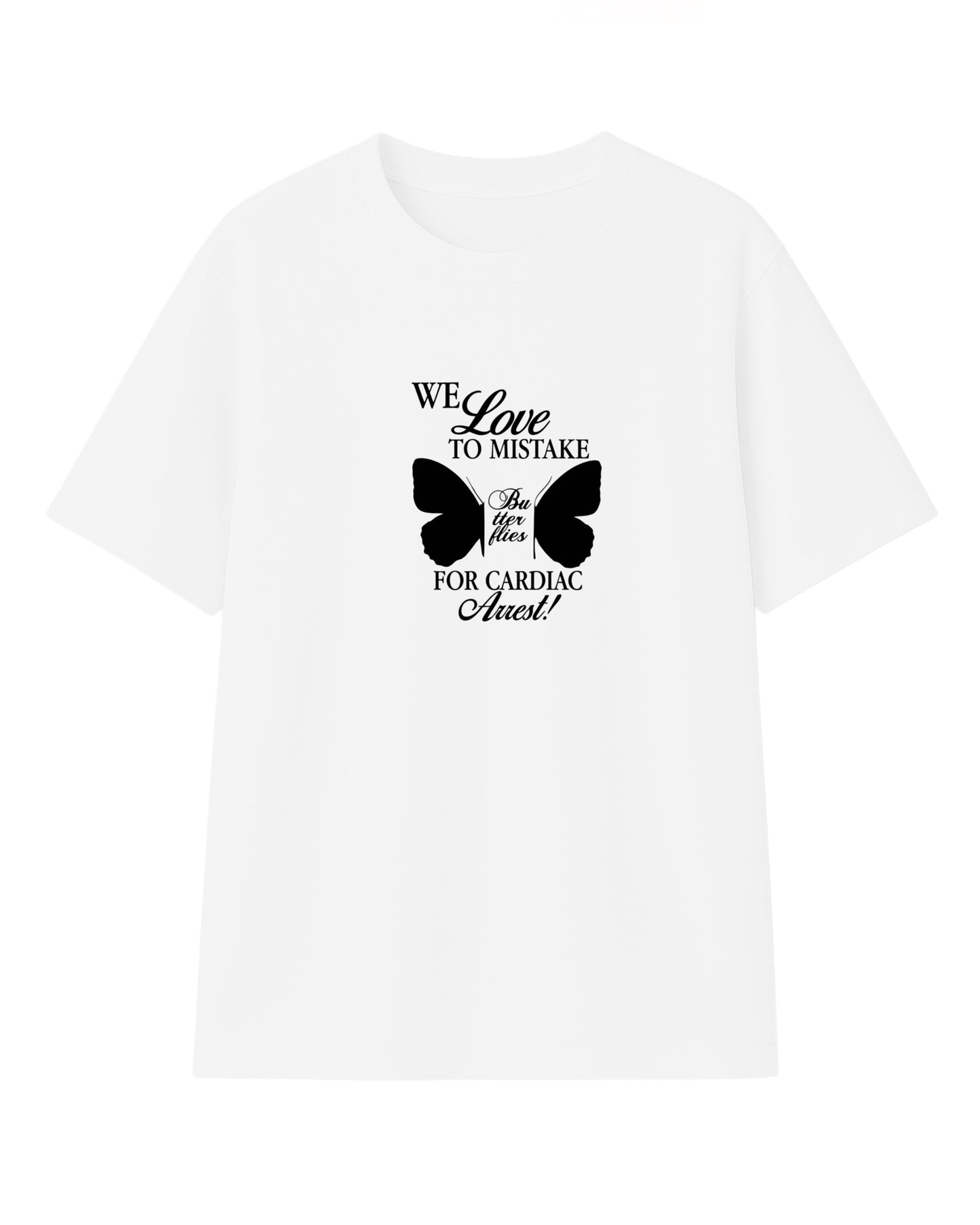 Camiseta we love modelo recto blanco