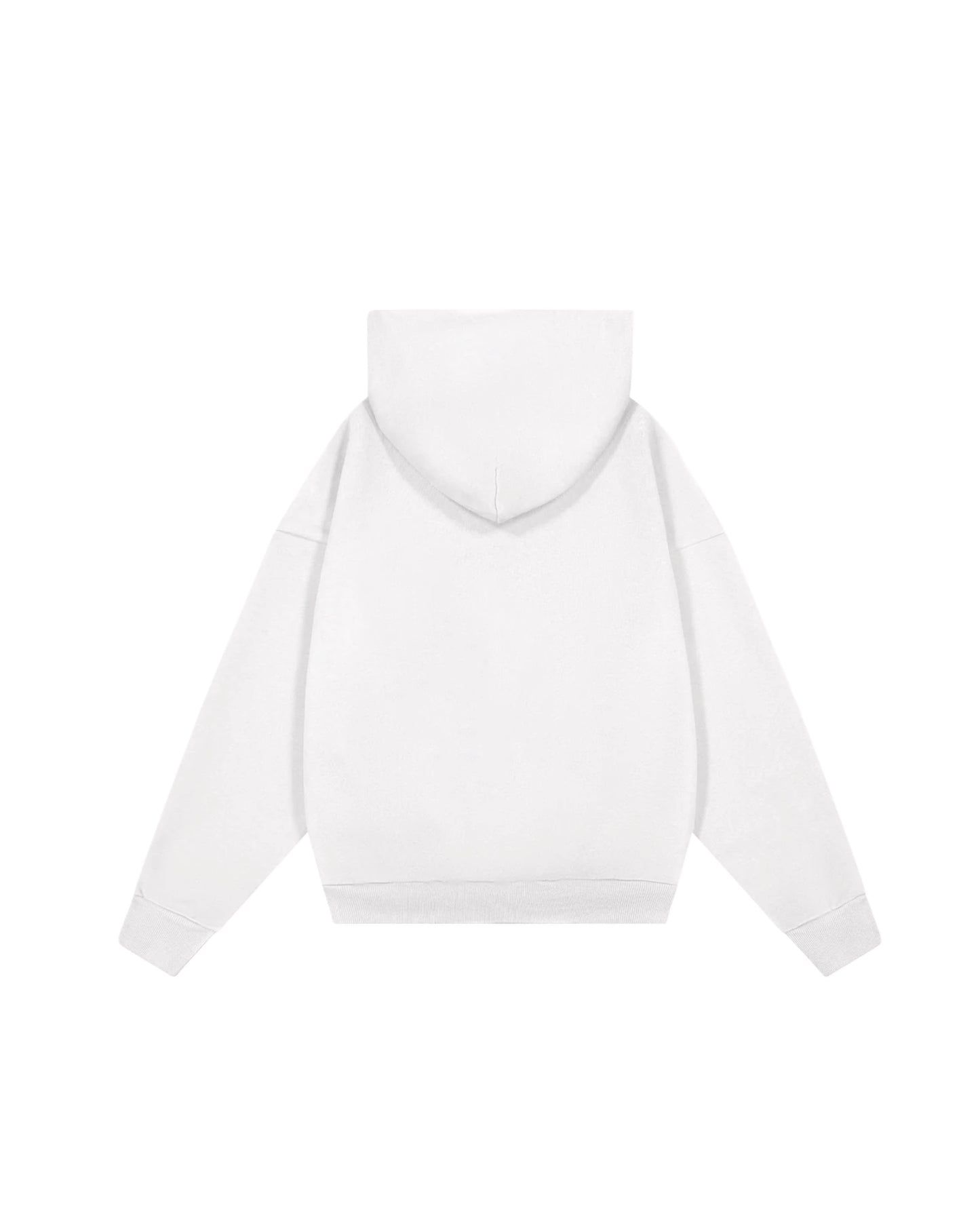 Hoodie basic blanco modelo clásico ★