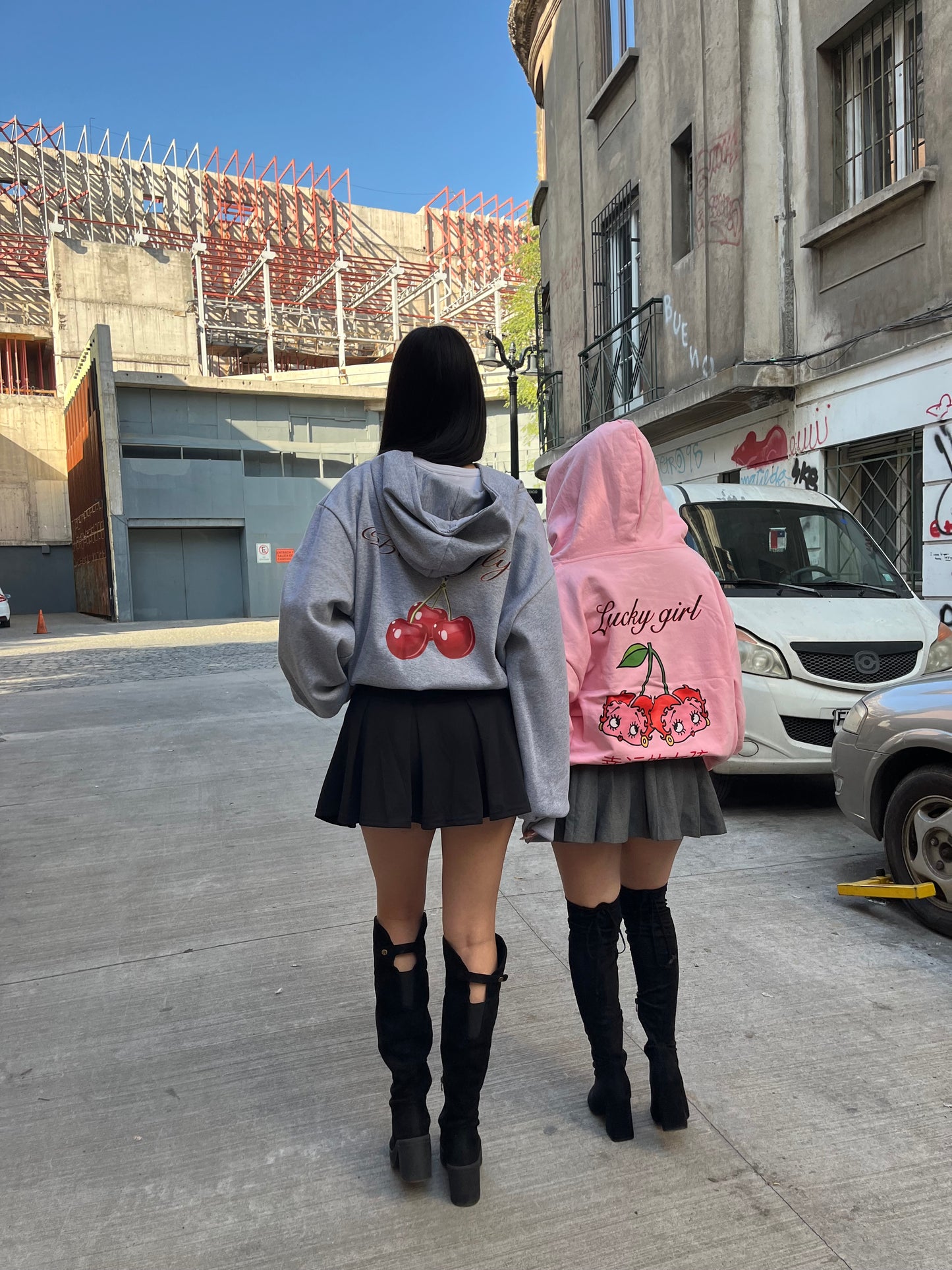 Hoodie cherry modelo mangas globo ⭑