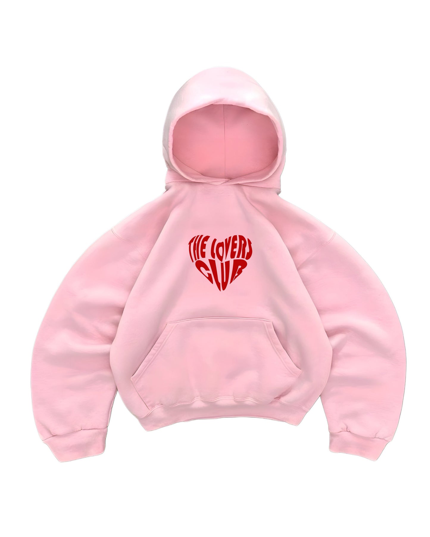 Hoodie the lovers club modelo manga globo pink