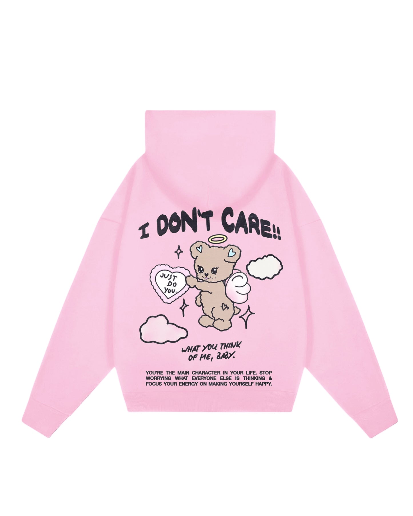 Hoodie I dont care modelo clásico