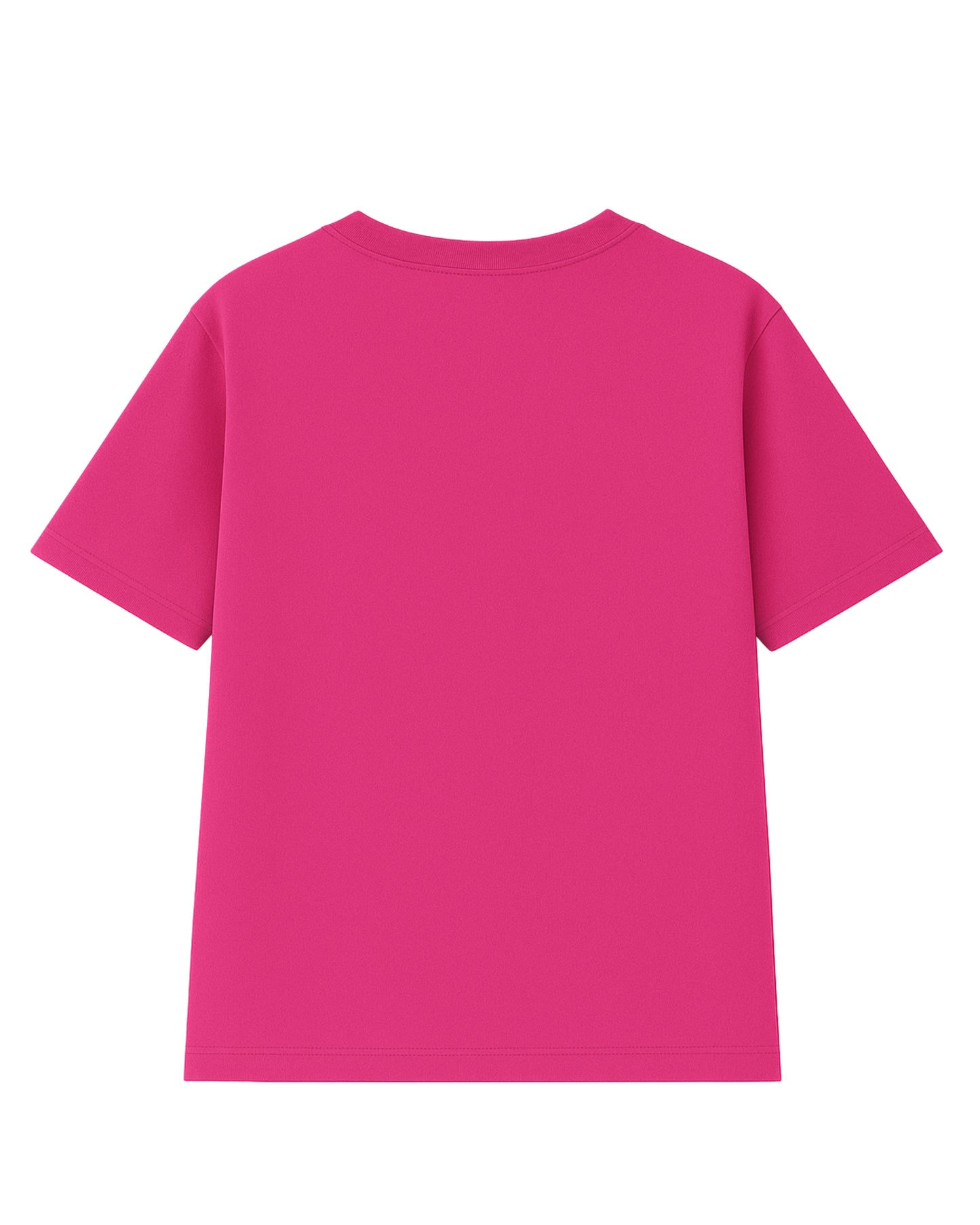 t-shirt basic fuscia modelo recto