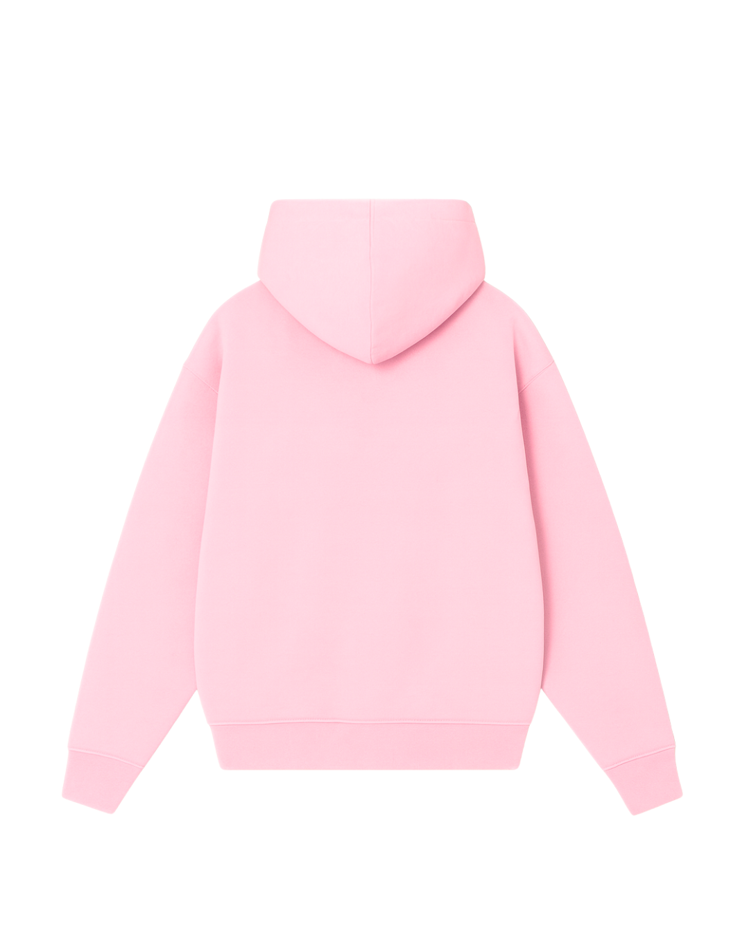 Hoodie basic rosado pastel modelo clásico