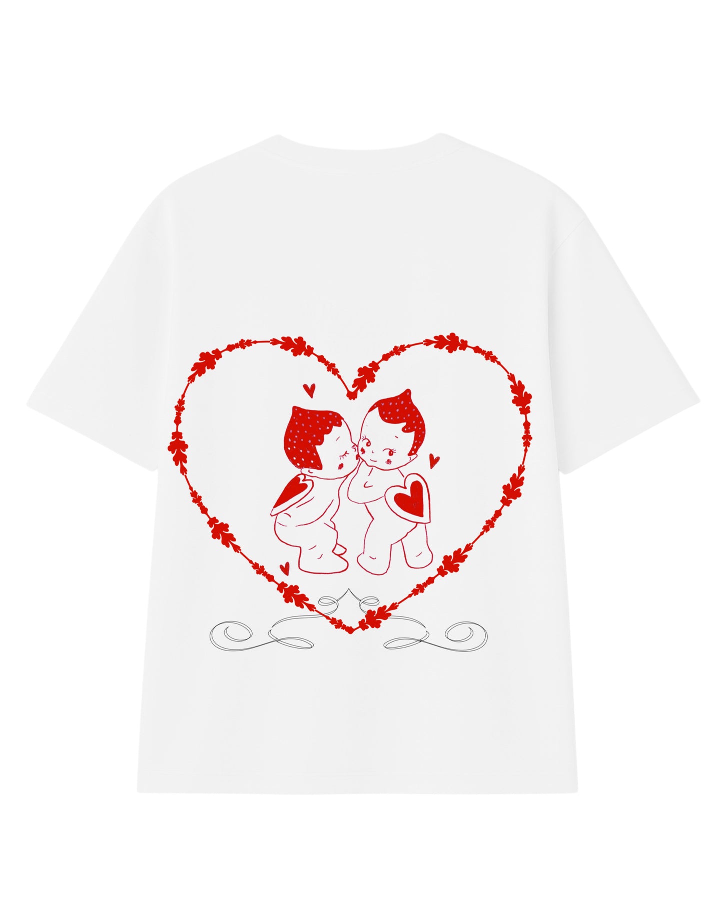 Camiseta modelo recto blanco