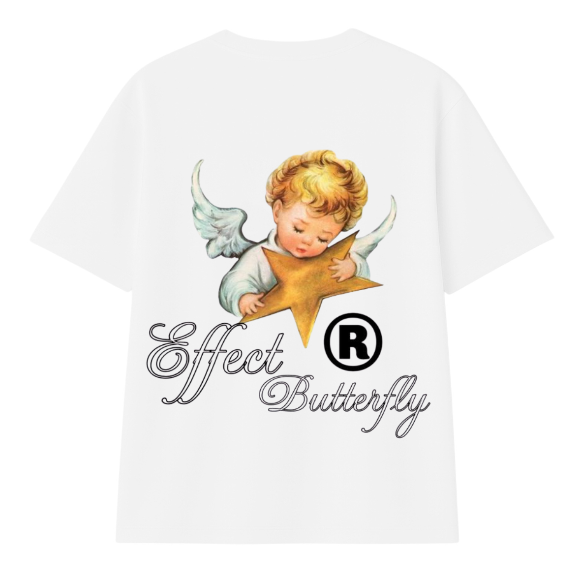 t-shirt effect modelo recto blanco