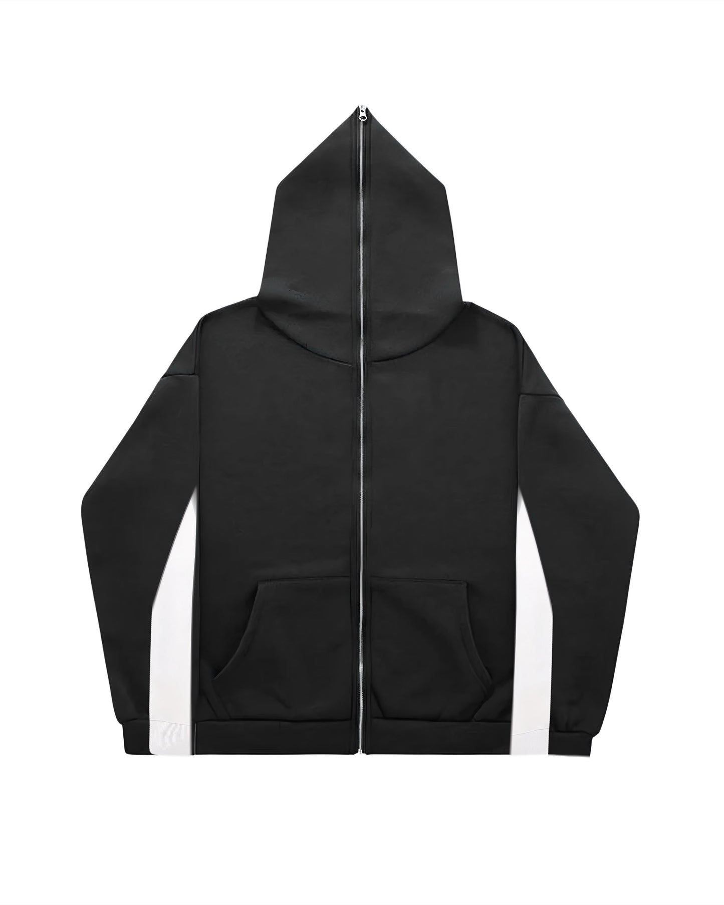 Hoodie full zipe bicolor manga globo ⭑