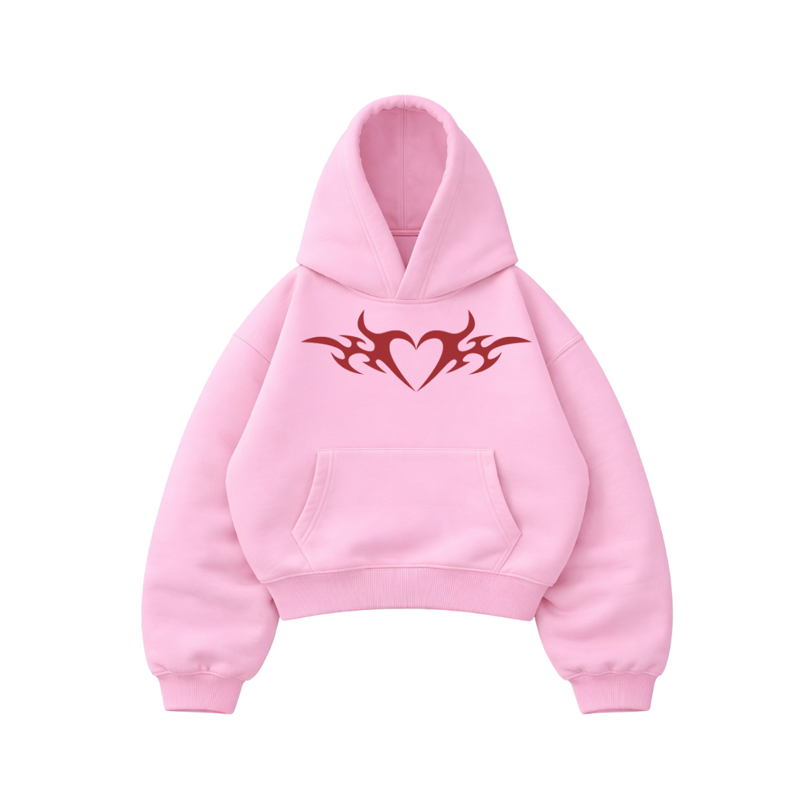 With love - Hoodie Mangas Globo pink puff