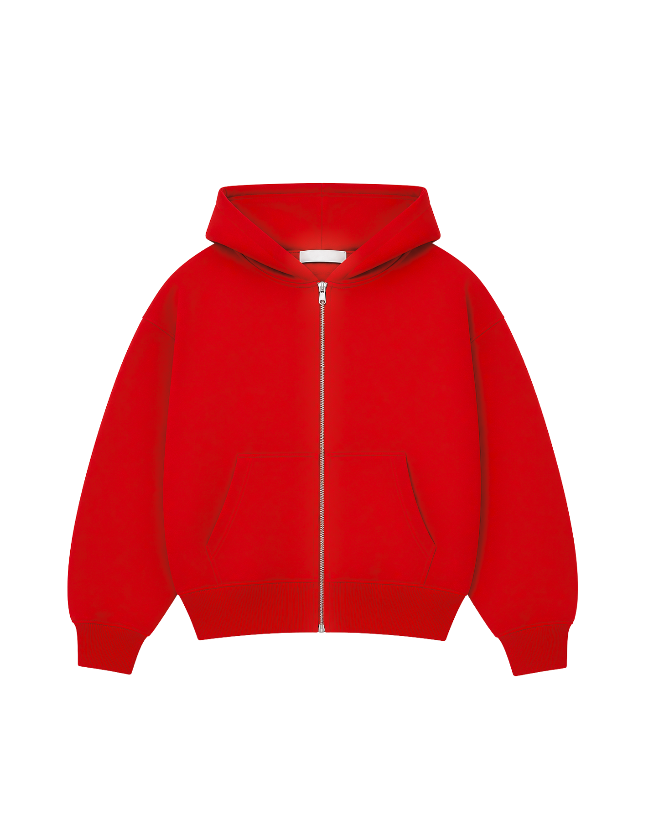 Basic Red - Hoodie Zip Classic