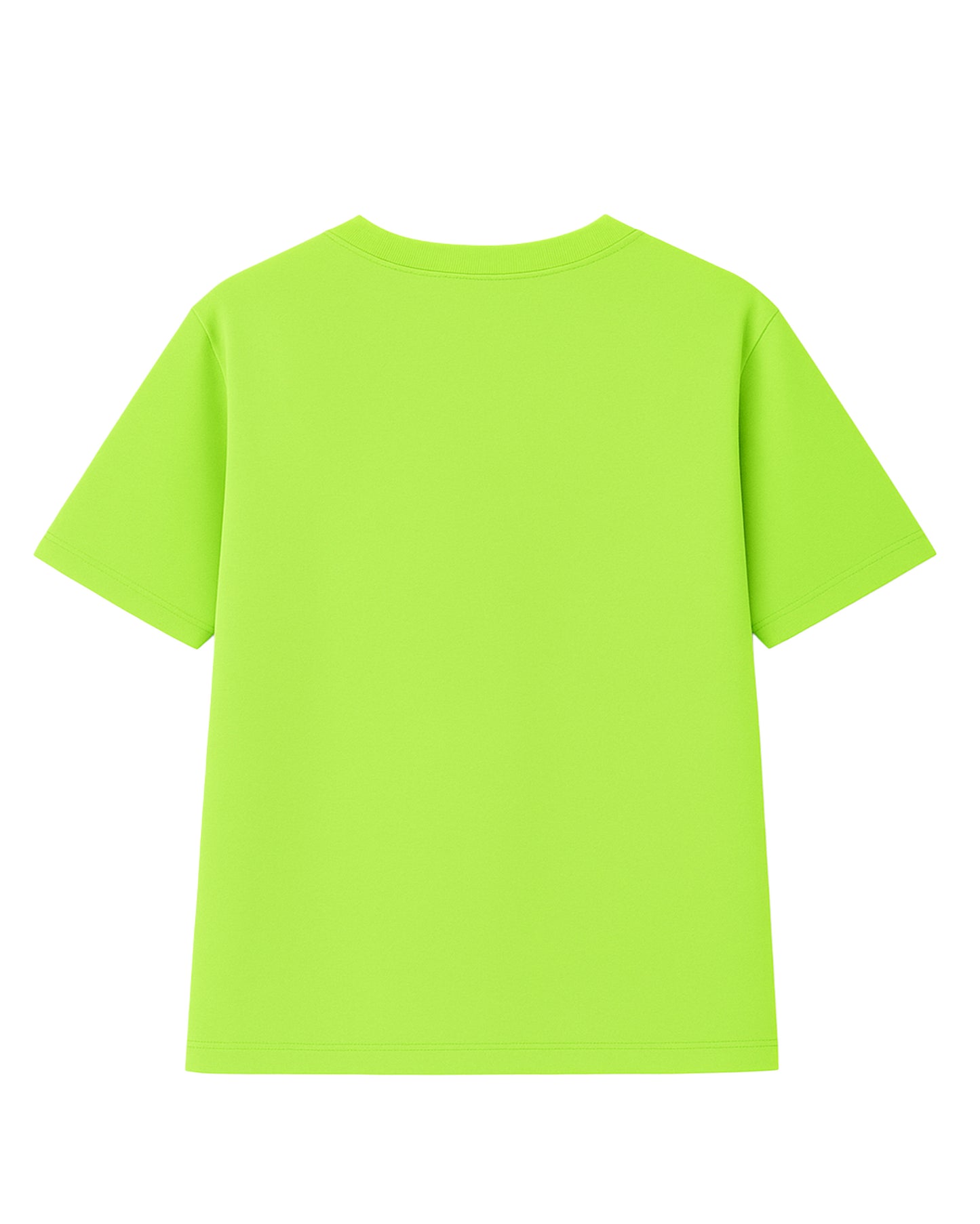 t-shirt basic verde limón modelo recto