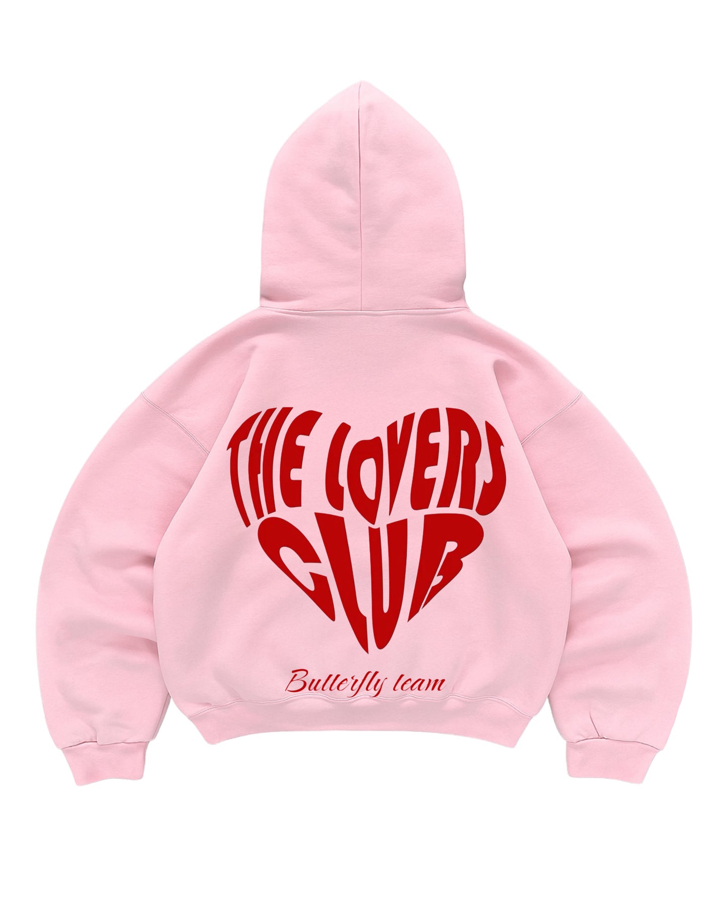 Hoodie the lovers club modelo manga globo pink