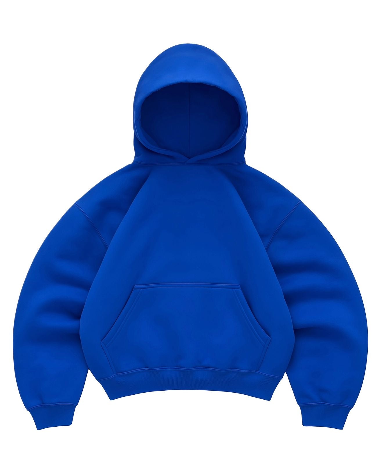 Hoodie basic azul rey mangas globo