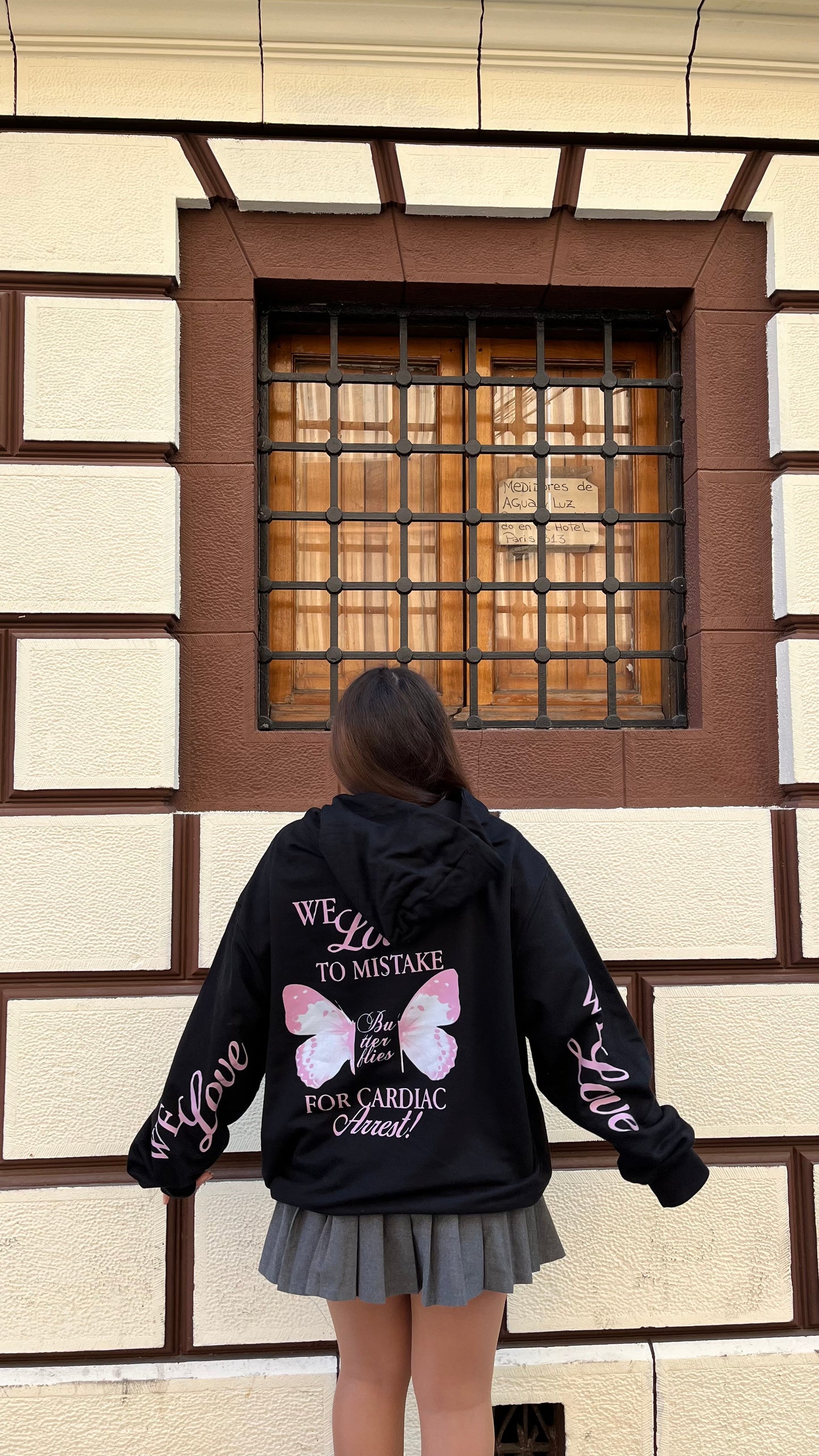 hoodie we love modelo mangas globo ♥︎