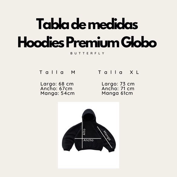 hoodie we love modelo mangas globo ♥︎
