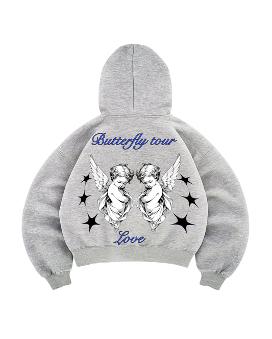 Hoodie emotion love modelo manga globo