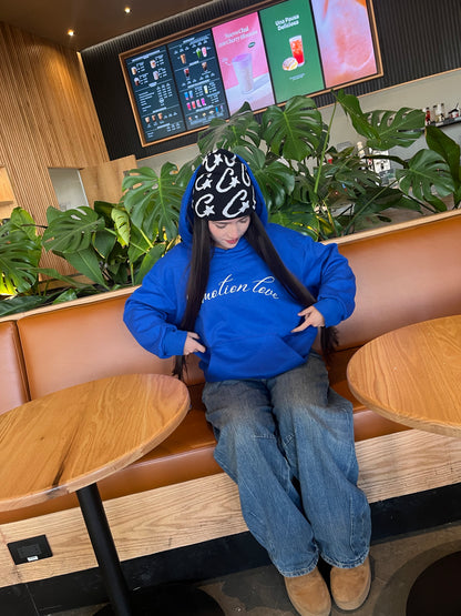 In Love -Hoodie Mangas Globos blue