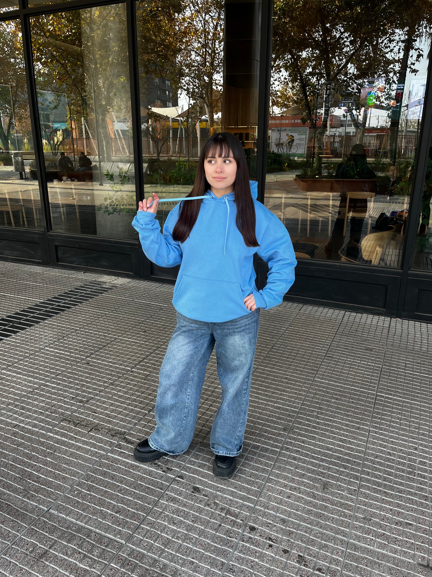 Basic sky blue - Hoodie Classic