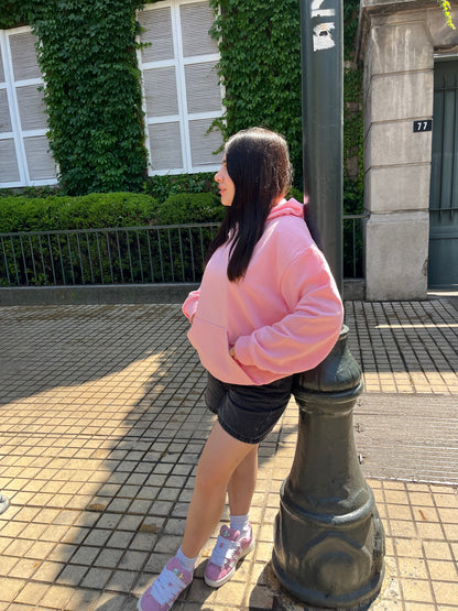 Basic Pink - Hoodie Mangas Globo