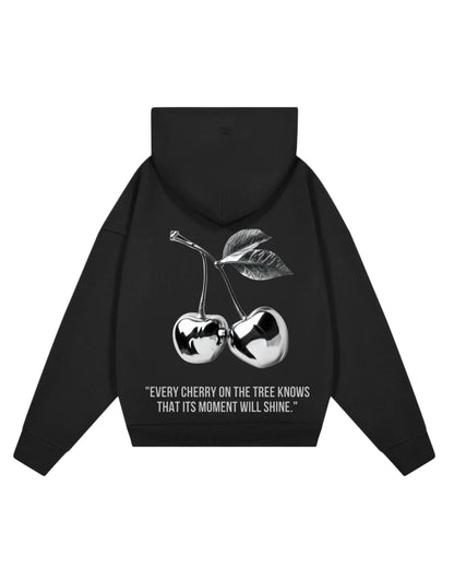 Hoodie cherry modelo clásico negro