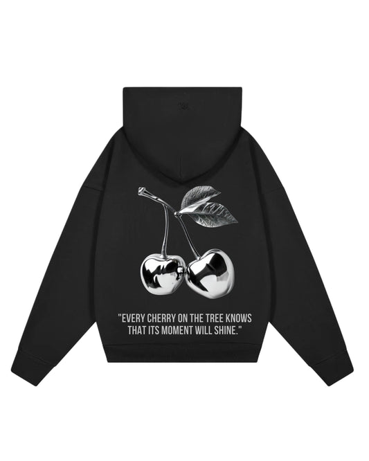 Hoodie cherry modelo clásico negro