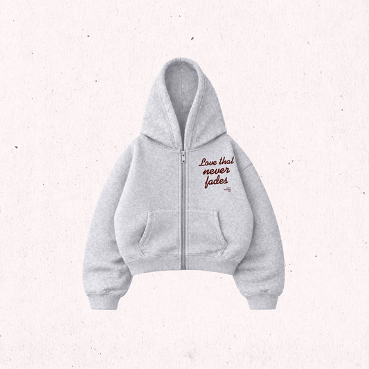 Love That Never Fades - Hoodie Mangas GLobos grey